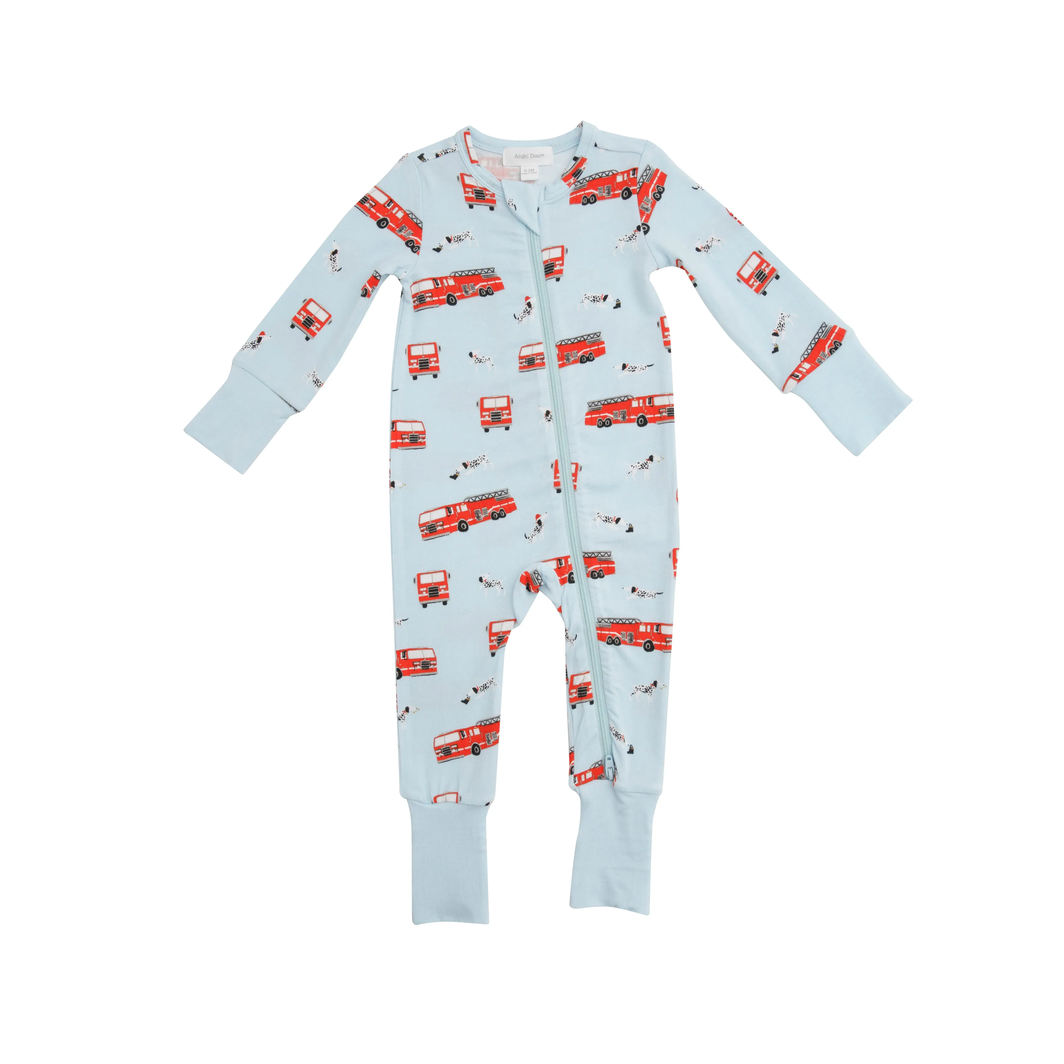 Angel Dear Firetruck 2 Way Zipper Romper