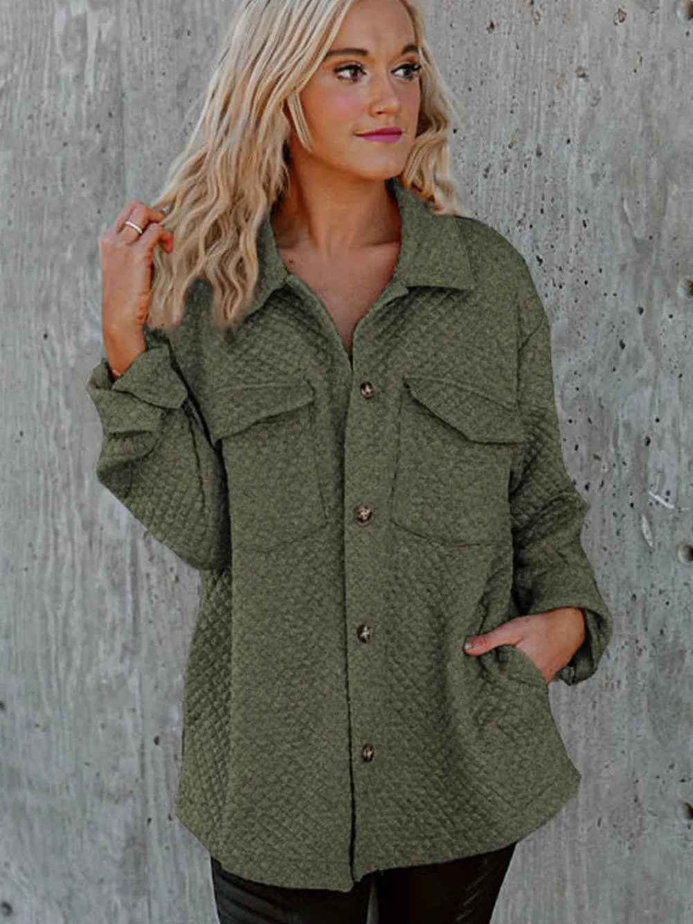 Casual Quilted Overshirt