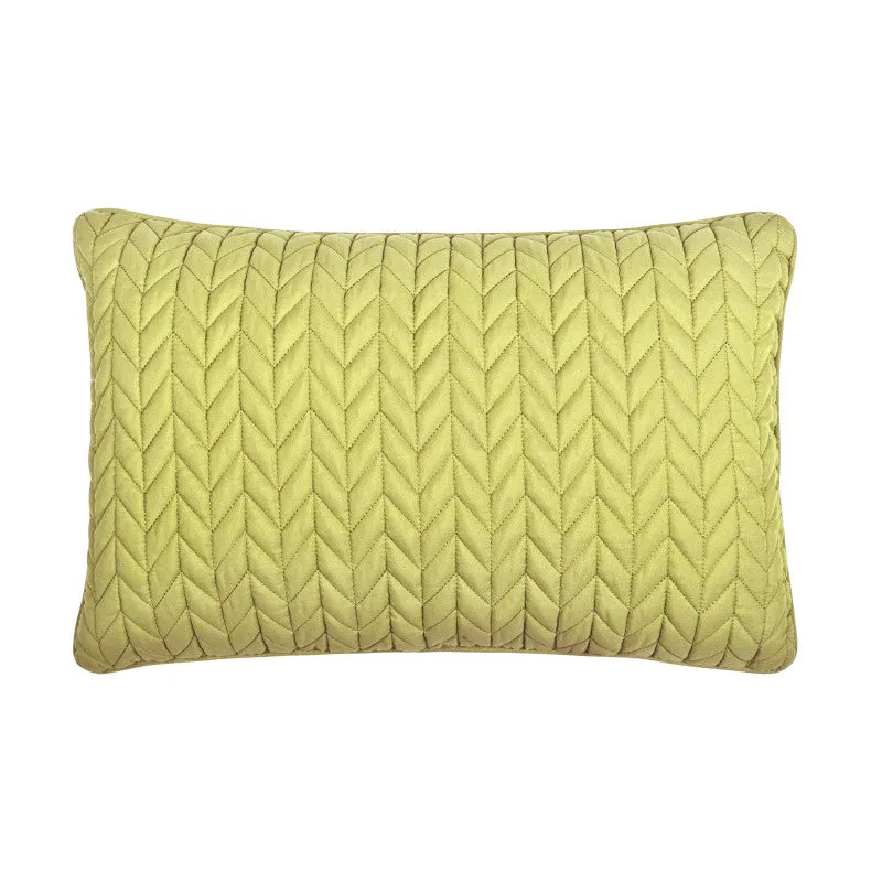 Cayman Quilted Boudoir Decorative Throw Pillow