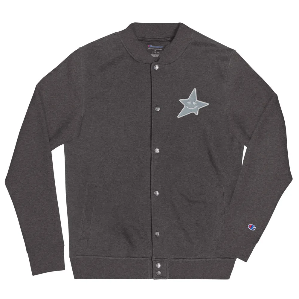Champion Bomber Jacket " Smiling Star "Embroidered PEACE GANG