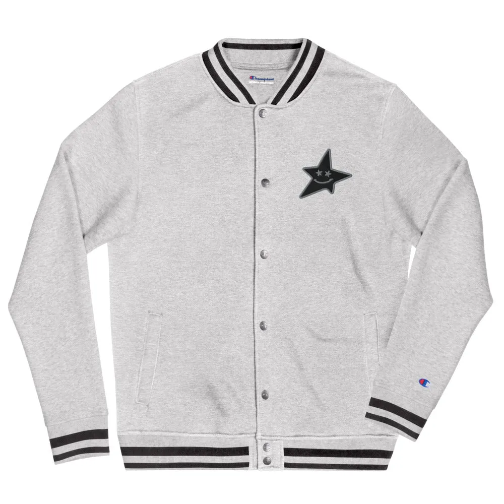 Champion Bomber Jacket " Smiling Star "Embroidered PEACE GANG