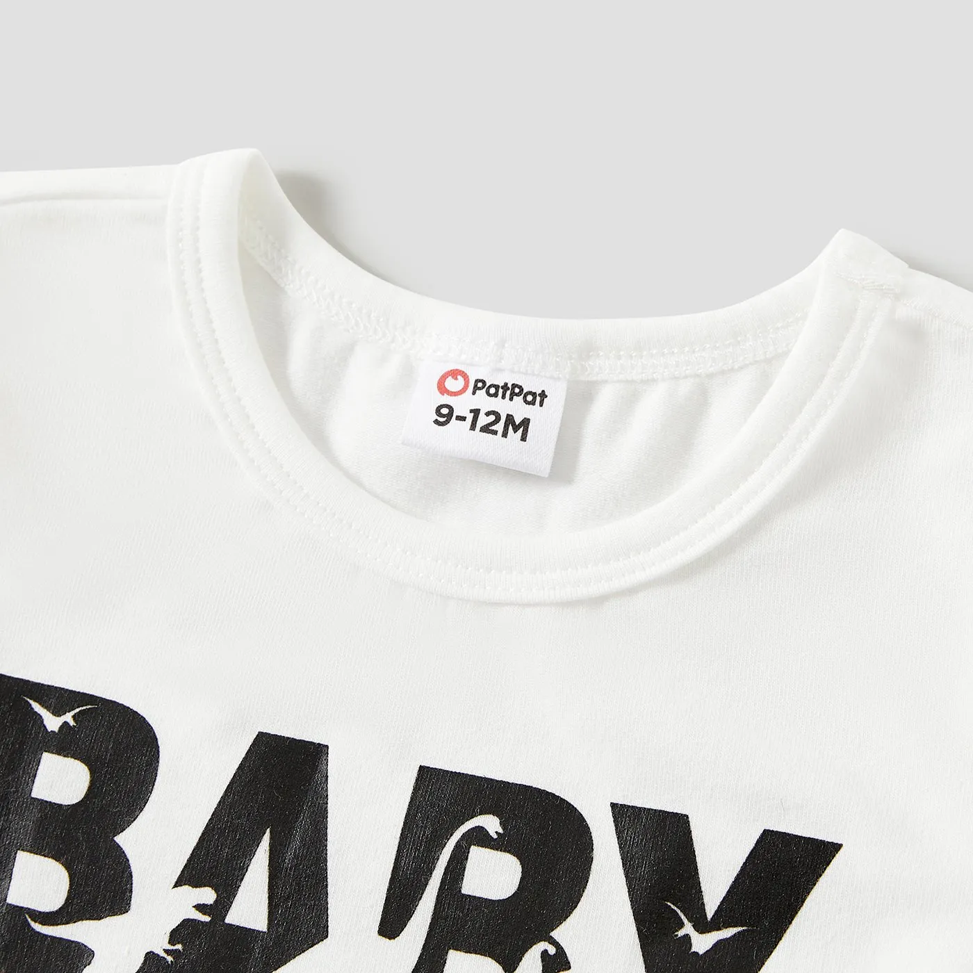 Family Matching Letter Print Short-sleeve Tee