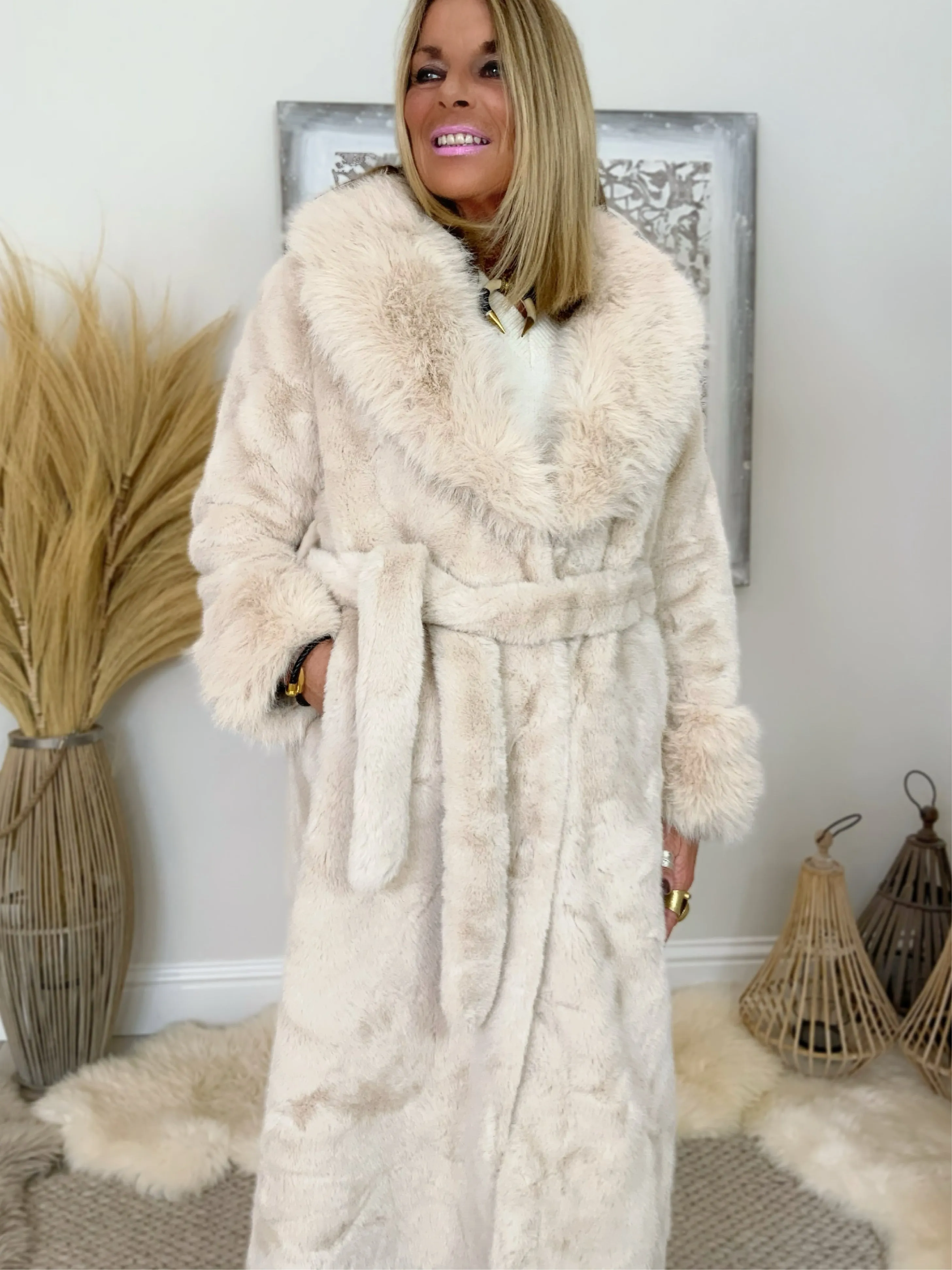 Faux Fur Luxury Coat