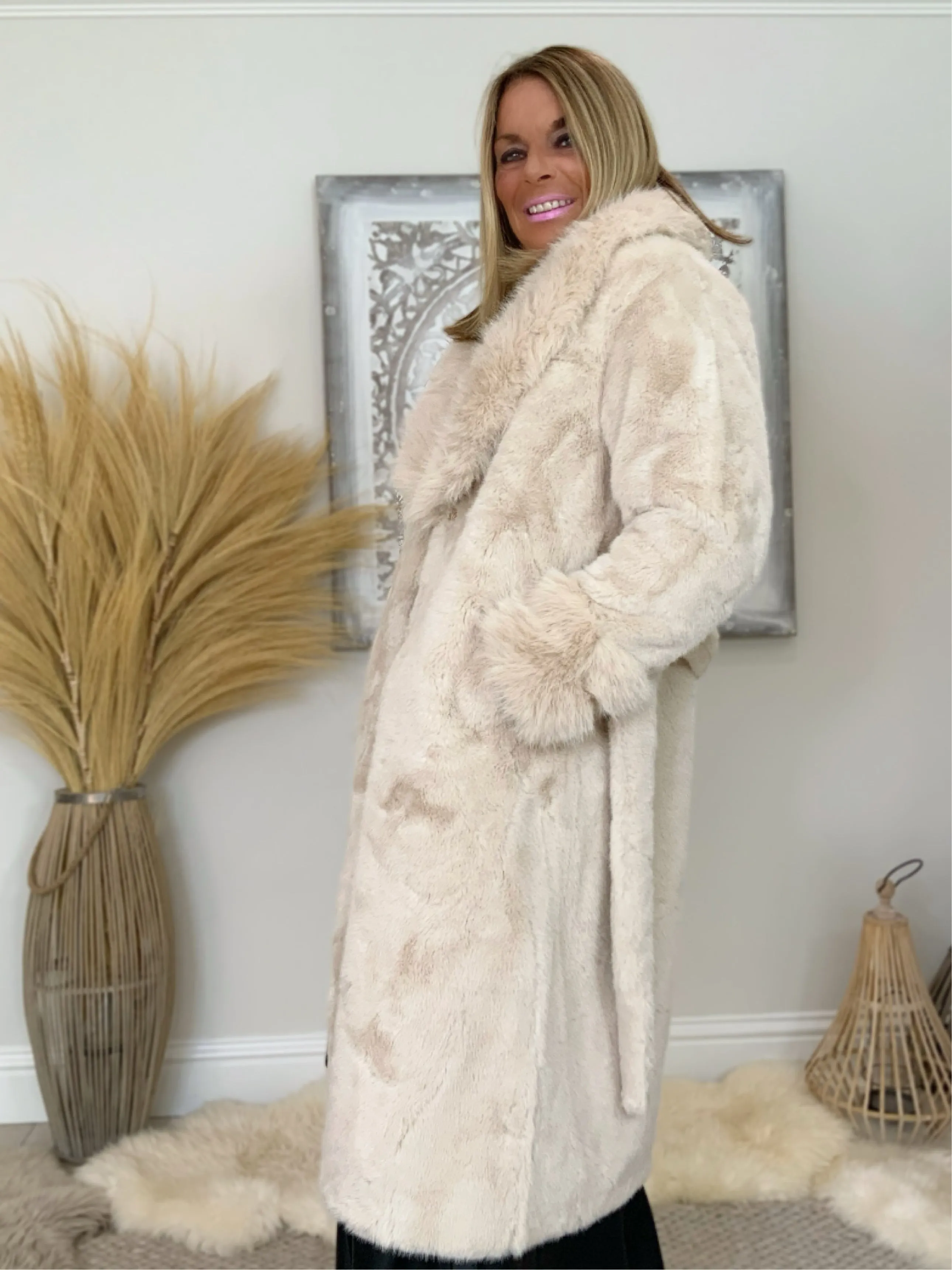 Faux Fur Luxury Coat