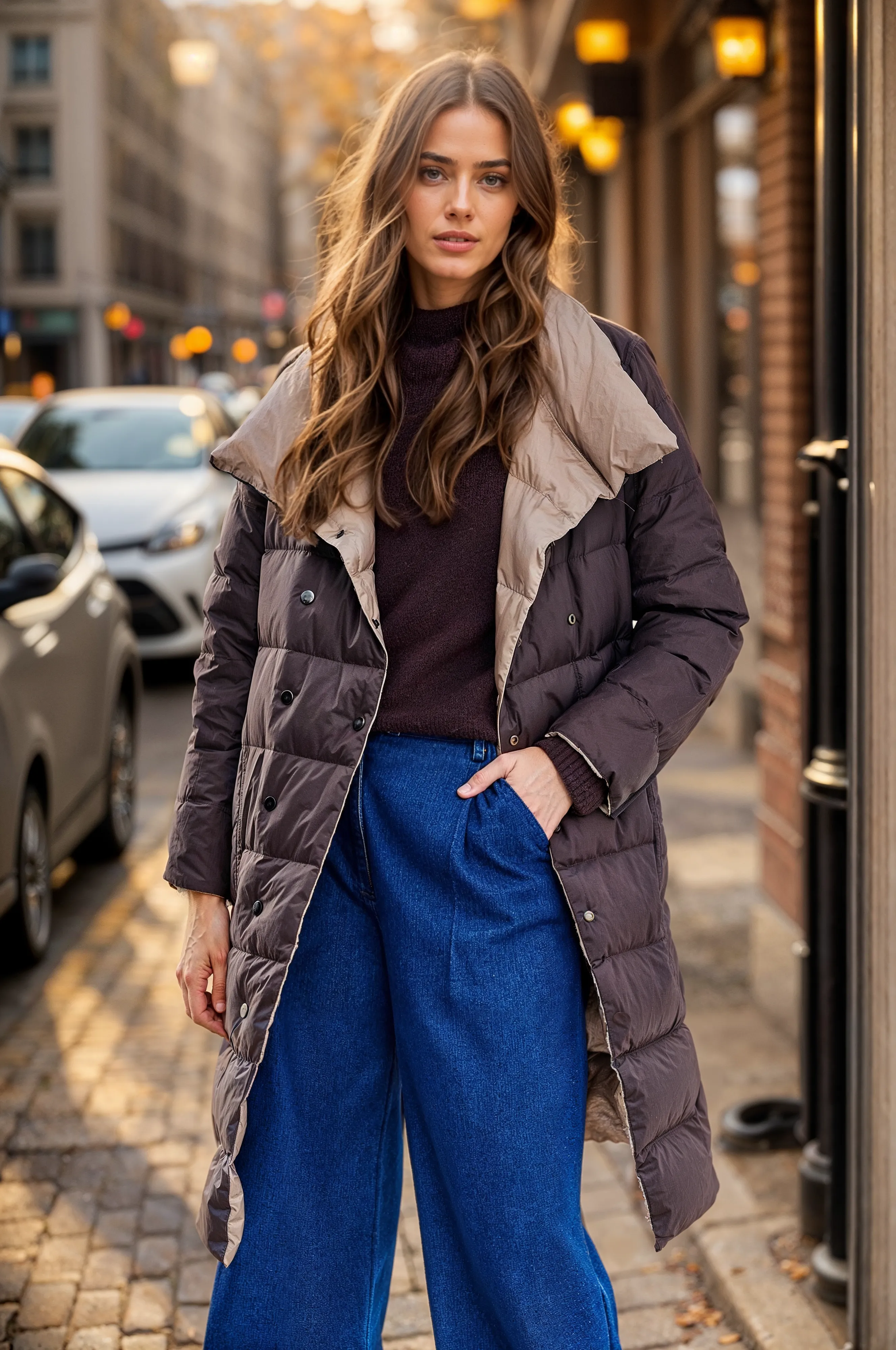 Frosty Thunder double-sided winter coat