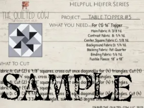 Helpful Heifer Table Topper #5