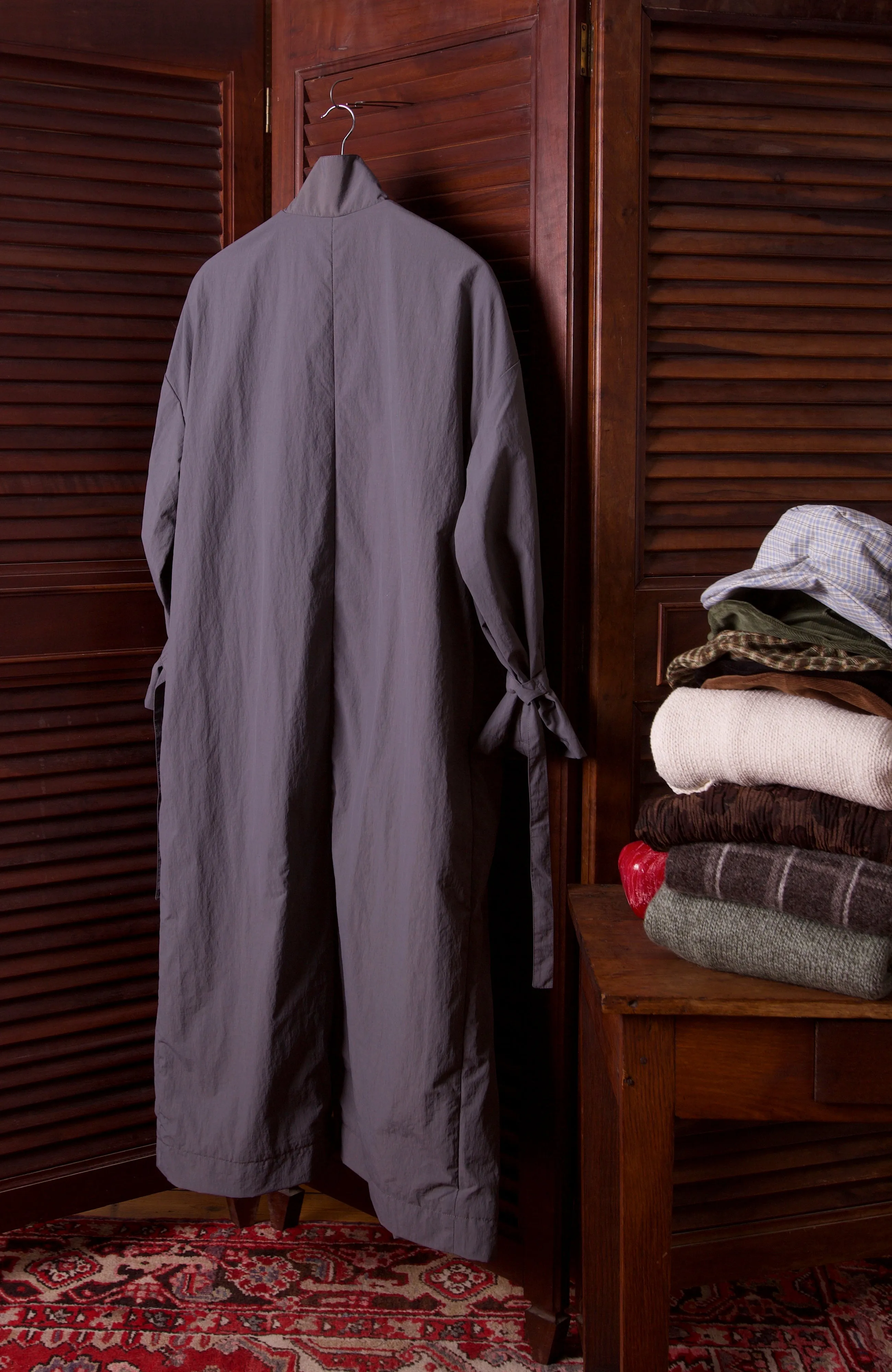 Nylon Canvas Coat, Navy - Size 2